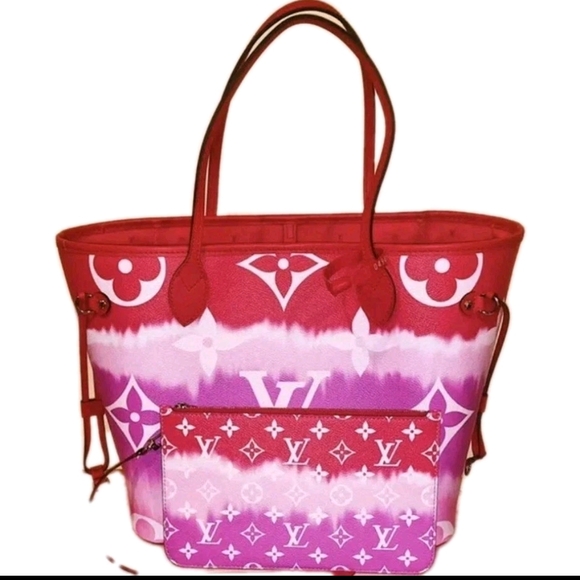 Louis Vuitton Handbags - Louis Vuitton Red and Pink Women's Tote Bag